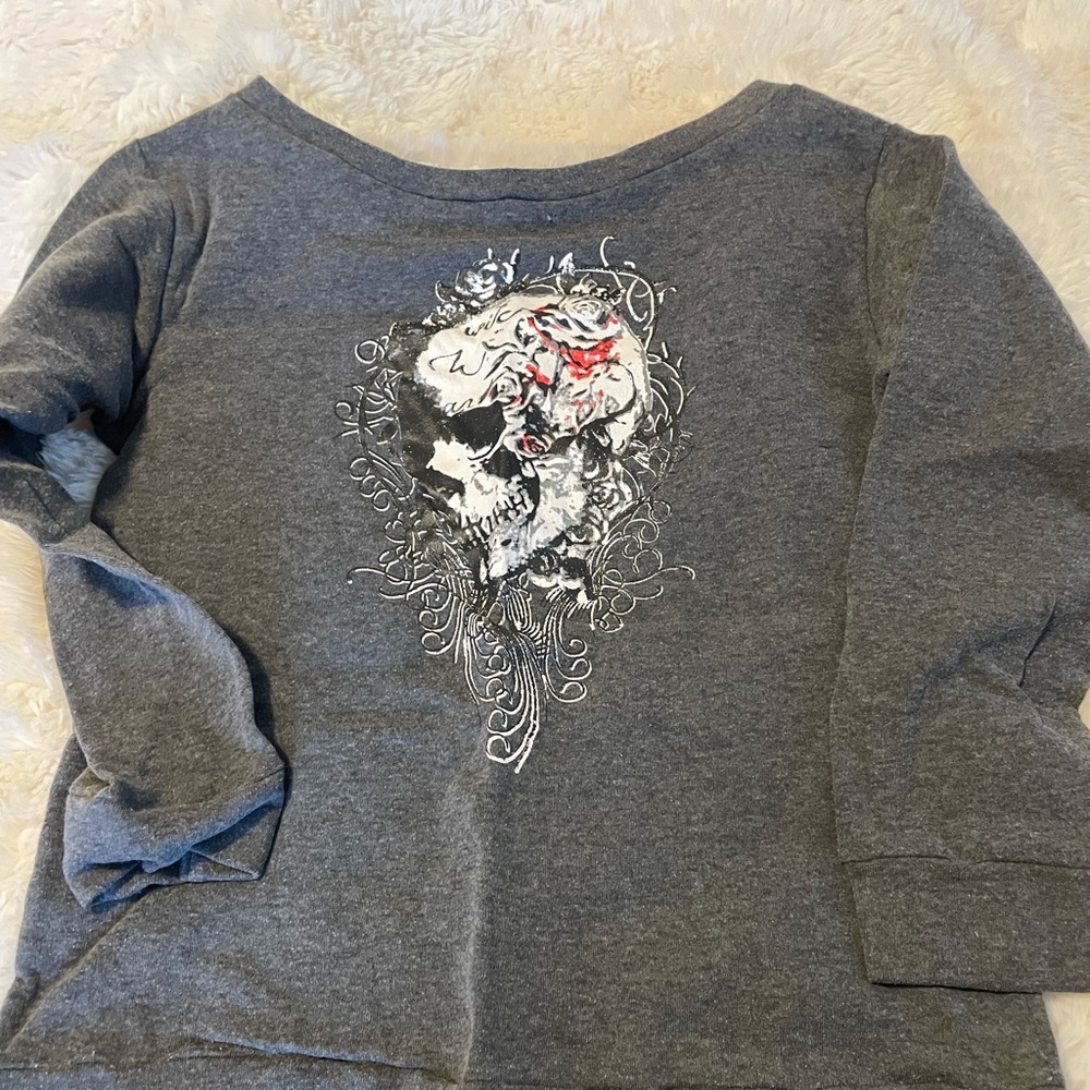 Skully wide neck sweatshirt